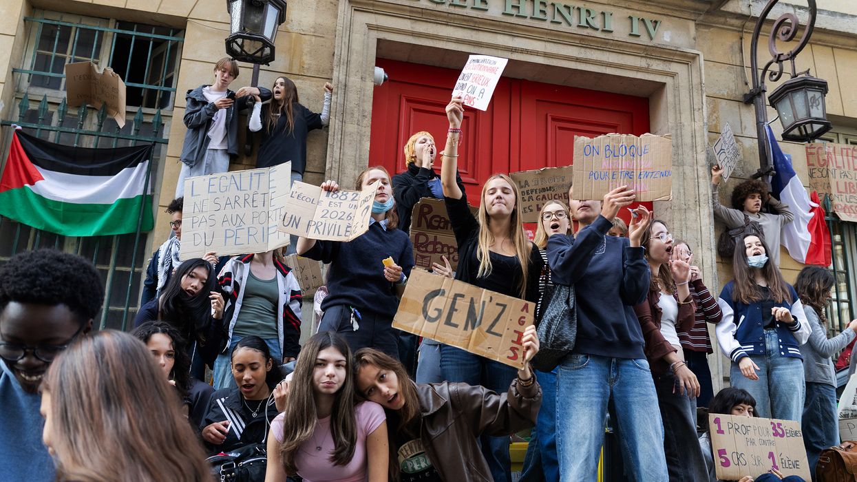 Photos Show Scenes of Unrest as French Student Protest Goes Nationwide